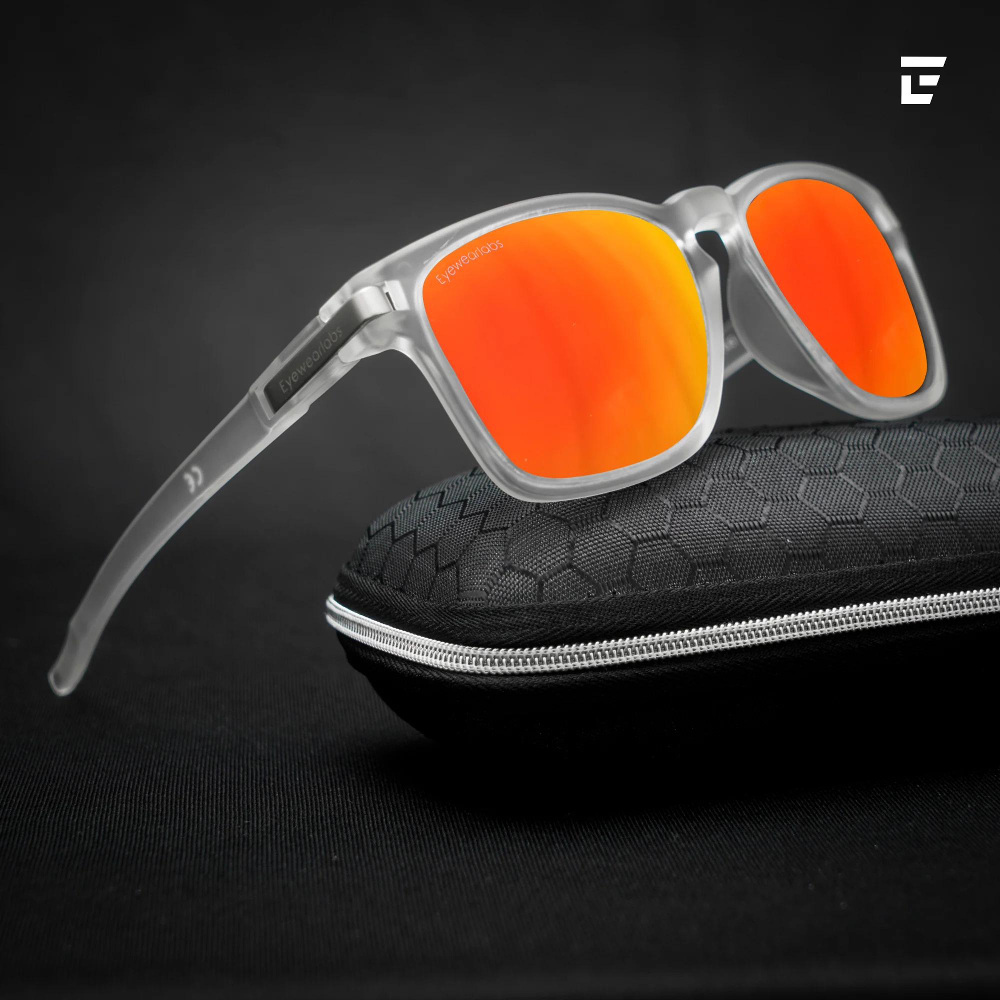Crystal Orange Mirror Prescription Lens