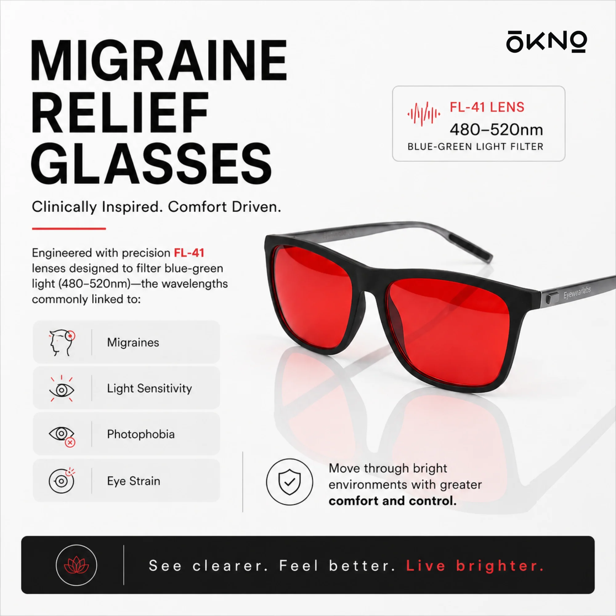 Gladiator | FL-41 Migraine Relief Glasses - Image 3