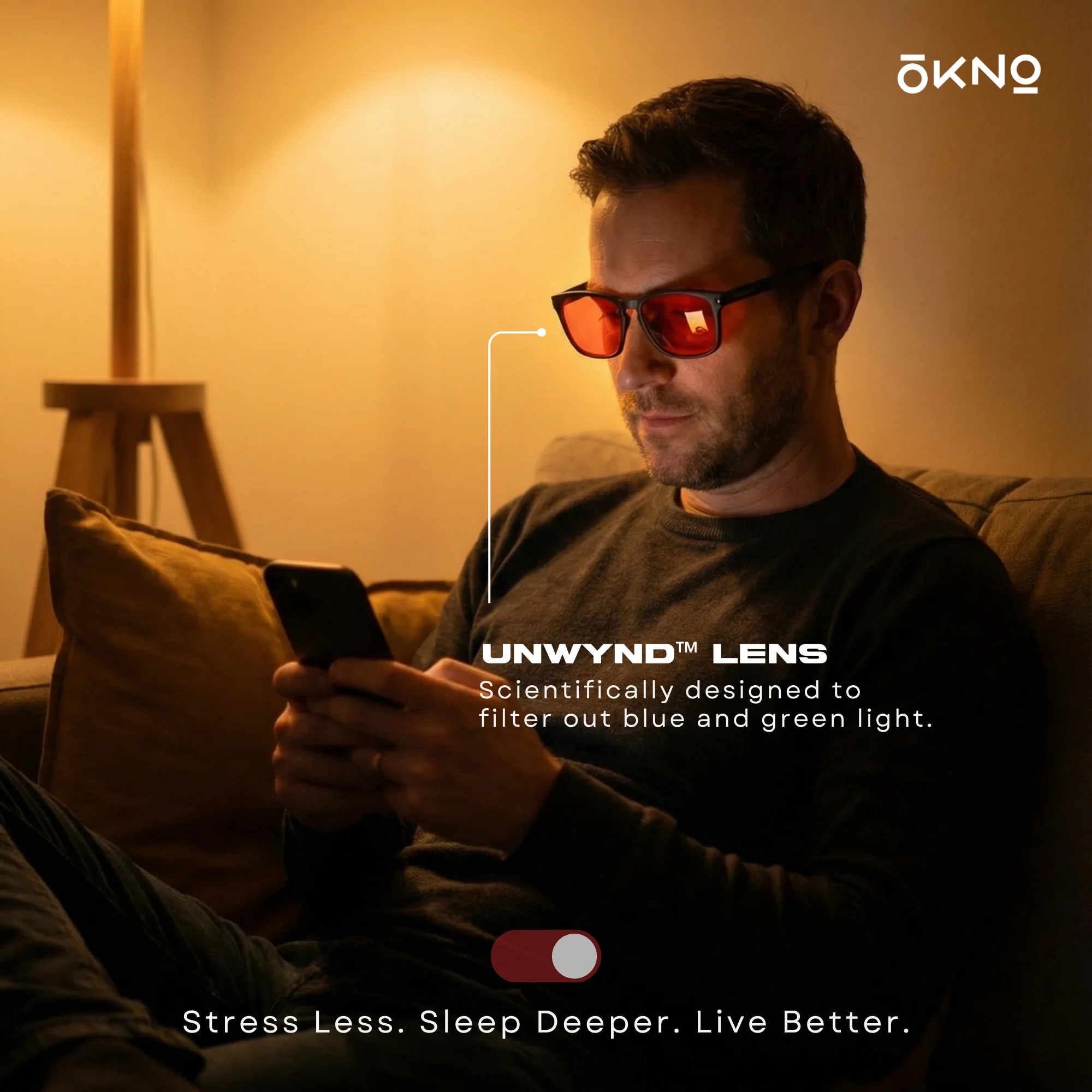 Rally | Ebony | Deep Sleep & Fatigue Relief Glasses - Image 2
